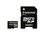 Transcend microSDHC Class 10 16Gb + adapter