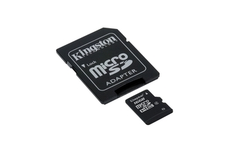 Kingston microSDHC Class 10 16Gb + adapter